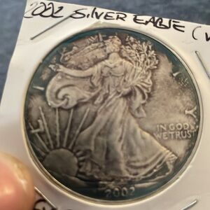 2002 Silver Coin .999 1oz silver with toning